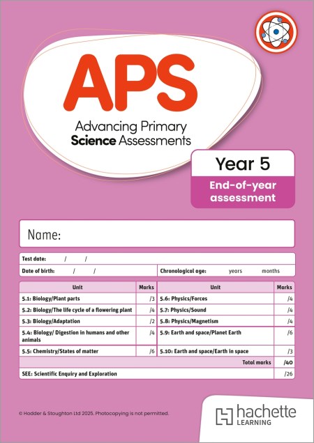 Advancing Primary Science Assessments, Year 5 End-of-Year Assessment, 10pk