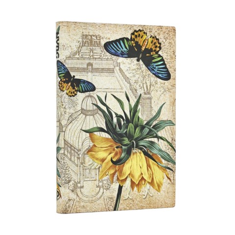 Golden Fritillaria Mini Lined Softcover Journal (Elastic Band Closure)