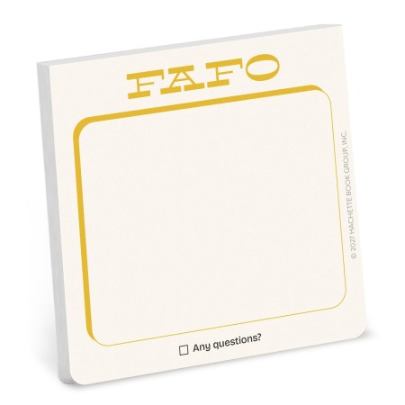 FAFO Sticky Note